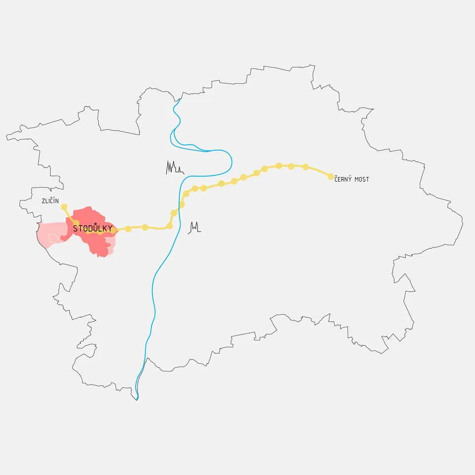 Bytový areál Jižní výhledy – Širší vztahy