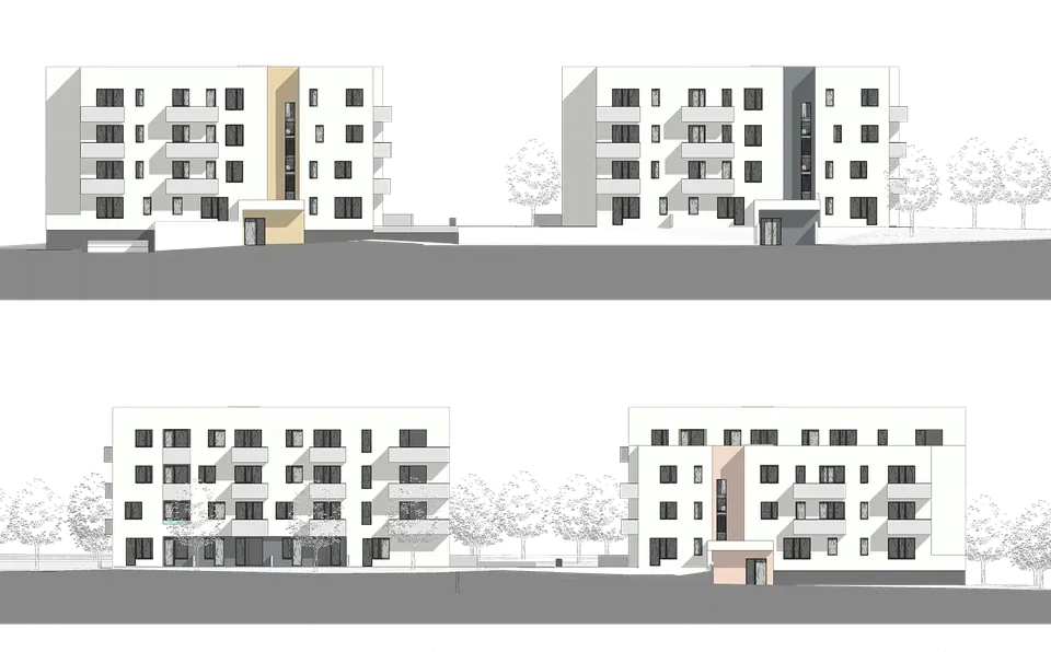 Bytový dům Horní Počernice – Dům A – pohledy