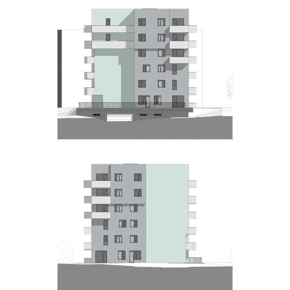 Bytový dům Horní Počernice – Dům B – pohledy