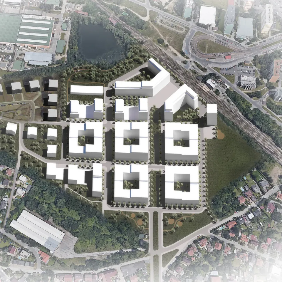 Nová městská čtvrť Zličín – Vizualizace – nadhled